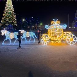 Светодиодная уличная фигура оленя для украшения (арт. 26-1090410)