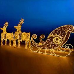 Украшение для улицы светодиодный олень большой рождественский (арт. 26-1090411)