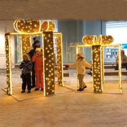 Украшение для улицы Рождественский светящийся короб (арт. 26-1090424)