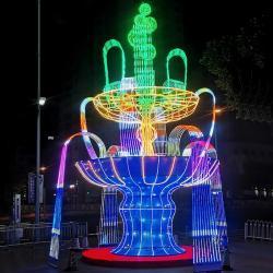 Светодиодная 3D скульптура замка с оленем и медведем (арт. 26-1090430)