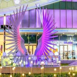 Светодиодные 3D крылья ангела для улицы, разноцветные (арт. 26-1090437)