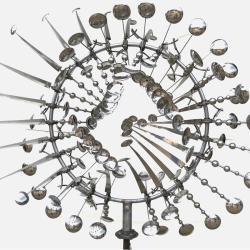 Скульптура абстрактное пламя из нержавеющей стали (арт. 26-1090470)