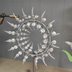 Вертушка садовая вертикальная металлическая из нержавейки (арт. 26-1090483)