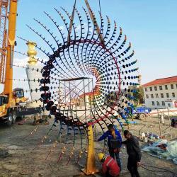 Кинетическая скульптура из нержавеющей стали для сада (арт. 26-1090491)