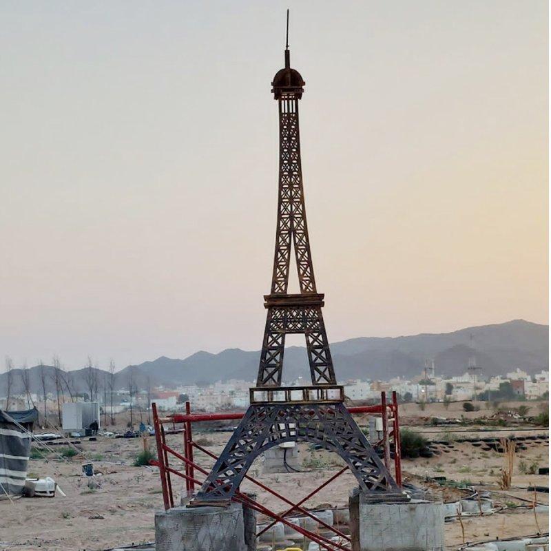 Украшение для сада Эйфелева башня 4м с LED подсветкой (арт. 26-1090496)