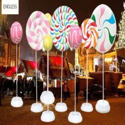 Скульптура леденец водостойкая из смолы для улицы (арт. 26-1090503)