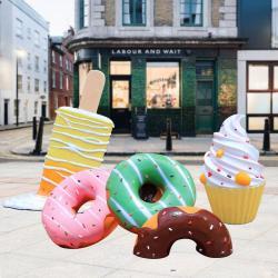 Скульптуры из стеклопластика Леденцы и Мороженое для витрины (арт. 26-1090557)