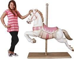 Лошадка карусельная садовая из стекловолокна для свадьбы (арт. 26-1090558)