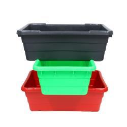 Ящик пластиковый усиленный с крышкой для мяса и птицы (арт. 26-1200067)