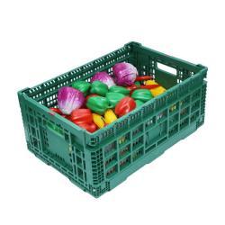 Ящик складной пластиковый усиленный для фруктов и овощей (арт. 26-1200103)