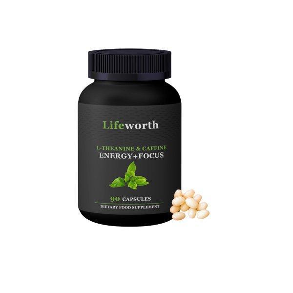 Капсулы вегетарианские l-theanine caffeine 200mg для энергии и фокуса (арт. 26-1002082)