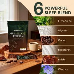 Какао-порошок с грибами и мелатонином для сна (арт. 26-1002104)
