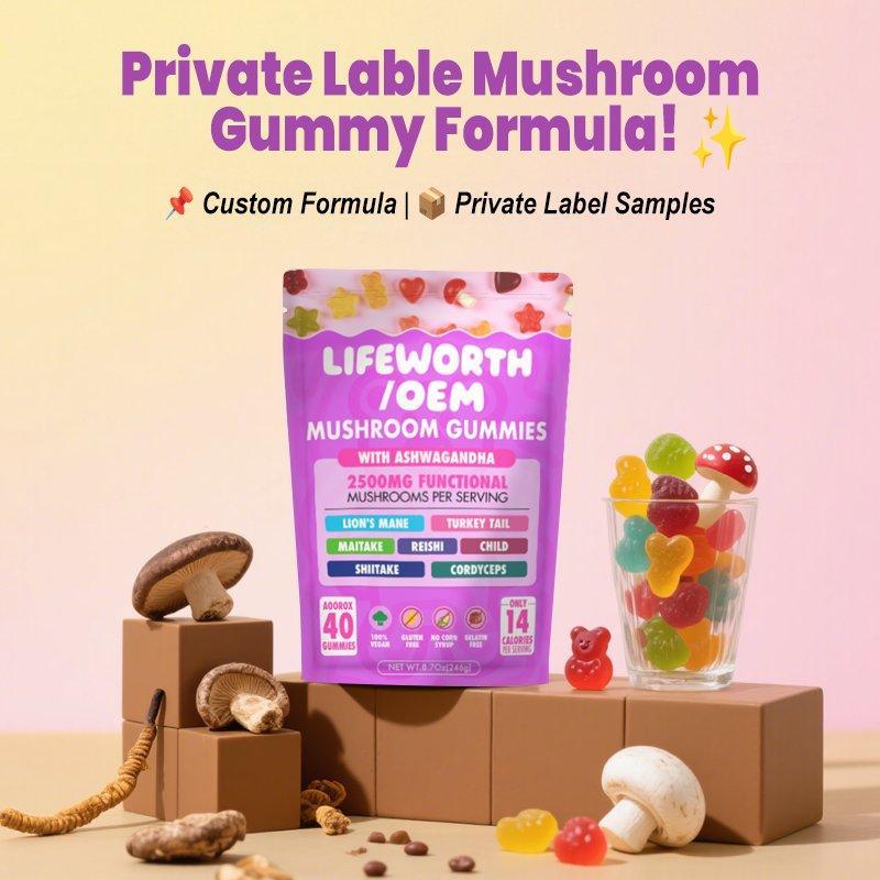 Жевательные пастилки грибы и ашваганда для иммунитета и когнитивной поддержки (арт. 26-1002216)