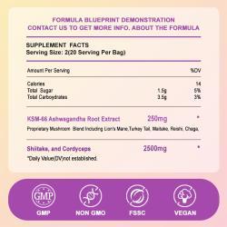 Жевательные пастилки грибы и ашваганда для иммунитета и когнитивной поддержки (арт. 26-1002216)