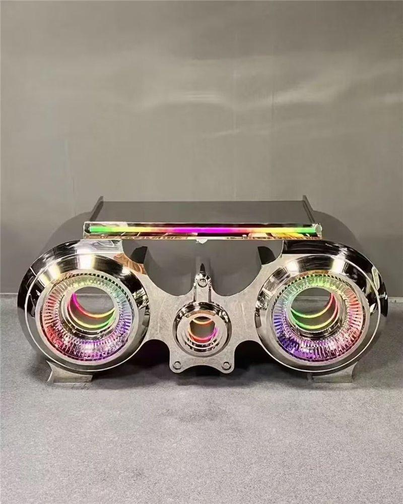 Диджейский пульт из нержавеющей стали 2м с LED для клуба (арт. 26-2002275)