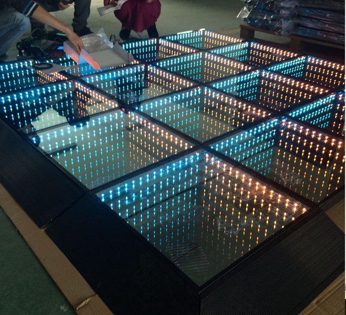 Зеркало 3D infinity LED 50*50 см для танцпола (арт. 26-2002326)