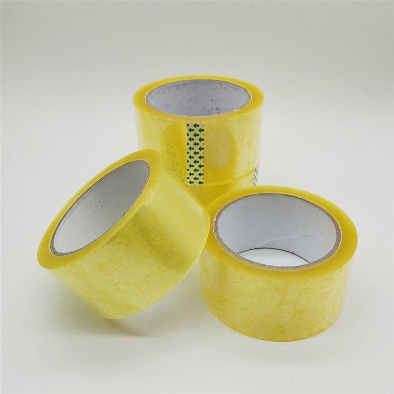 Лента упаковочная BOPP прозрачная коричневая с логотипом (арт. 26-1902093)