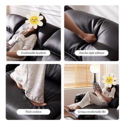 Диван-кровать кожаный модульный 3-местный для гостиной (арт. 26-2102005)