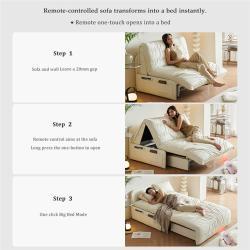 Диван-кровать из кожи с электроприводом для школ и отелей (арт. 26-2102028)