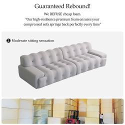 Диван угловой тканевый с пуговицами для гостиной (арт. 26-2102033)