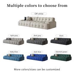 Диван угловой тканевый с пуговицами для гостиной (арт. 26-2102033)