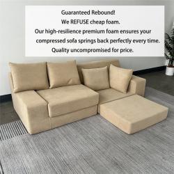 Диван-кровать модульный с наполнителем из пены и губки (арт. 26-2102043)