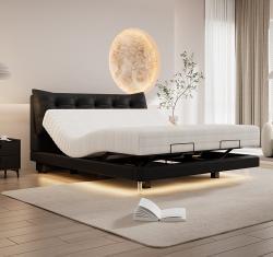 Кровать с электроприводом кожаная с массажем для отдыха (арт. 26-2102048)