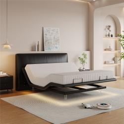 Кровать электрическая многофункциональная кожаная для спальни (арт. 26-2102058)