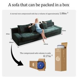 Диван-кровать с высокой плотностью ткани и мягкой обивкой для виллы (арт. 26-2102066)