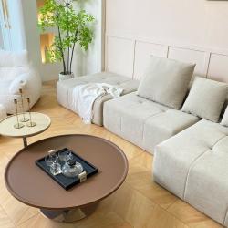 Диван угловой с откидной спинкой и памятью формы для гостиной (арт. 26-2102077)