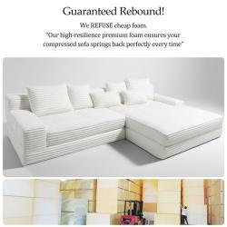 Диван угловой модульный тканевый для гостиной (арт. 26-2102080)