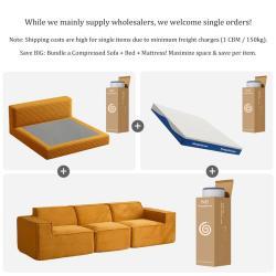 Диван-кровать с откидной спинкой и наполнителем из губки для дома и школы (арт. 26-2102088)