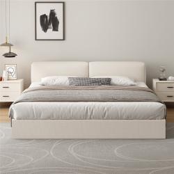 Кровать модульная с обивкой из ткани для спальни (арт. 26-2102089)