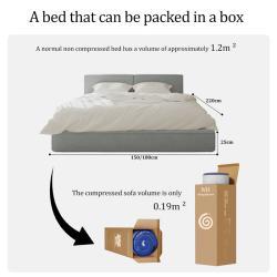 Кровать модульная с обивкой из ткани и поролоном (арт. 26-2102092)