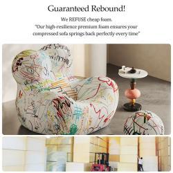 Кресло мягкое раскладное тканевое для отдыха (арт. 26-2102105)