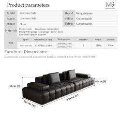 Диван секционный с реклайнером из дерева и искусственной кожи для гостиной (арт. 26-2102106)