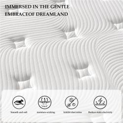 Матрас гибридный с памятью формы, пружины, дышащий, для больниц (арт. 26-2102112)