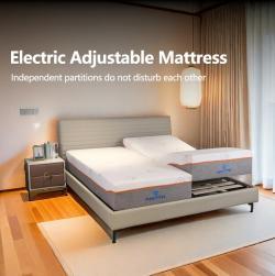 Кровать металлическая регулируемая односпальная или двуспальная для дома (арт. 26-1702022)