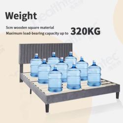 Кровать двуспальная с мягким изголовьем для дома и отеля (арт. 26-1702082)