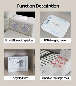 Кровать двуспальная кожаная золотая для спальни (арт. 26-1702091)