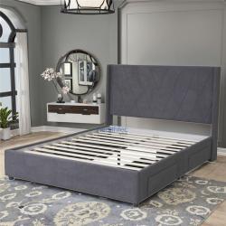 Кровать платформа с местом для хранения для дома и отеля (арт. 26-1702096)