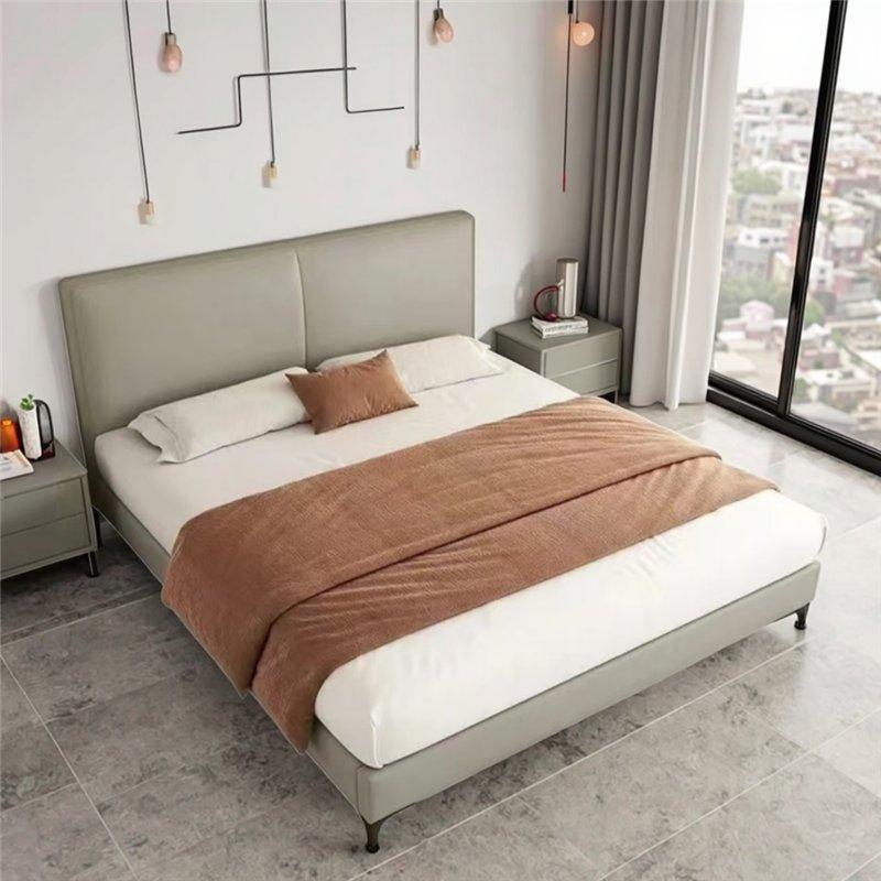 Кровать двуспальная мягкая с изголовьем king size (арт. 26-1702109)