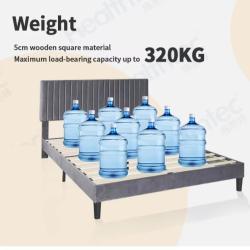 Кровать деревянная с металлической опорой для спальни (арт. 26-1702130)