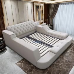 Кровать с массажем и беспроводной зарядкой для спальни (арт. 26-1702140)