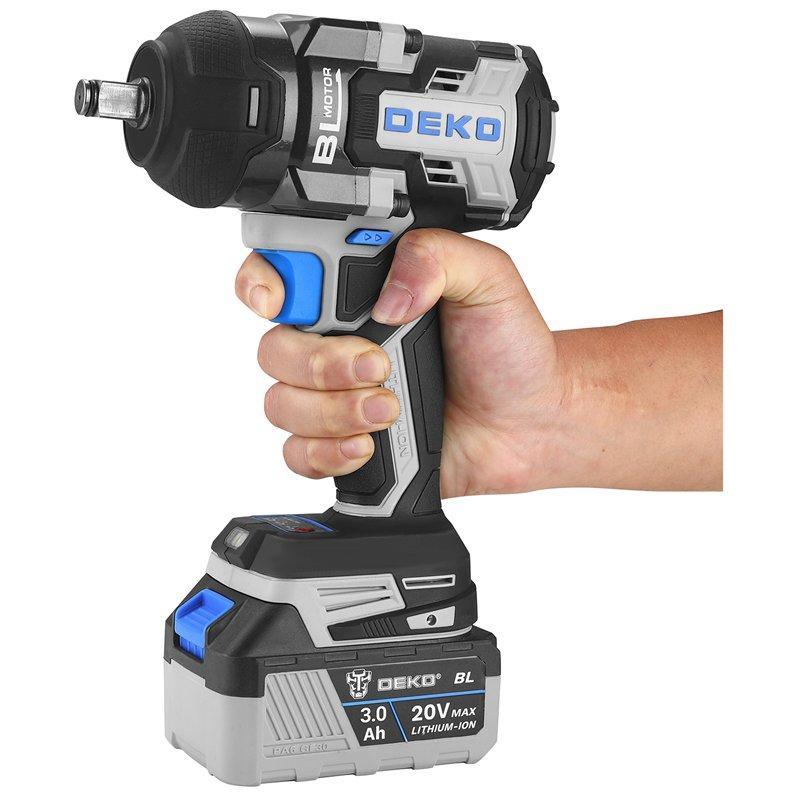 Гайковерт DEKO 20V бесщеточный 800N.m для промышленности (арт. 26-2402010)