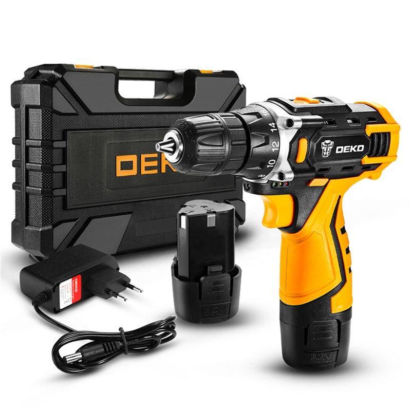 Аккумуляторная дрель-шуруповерт 12В 18+1 режим (арт. 26-2402041)