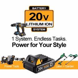 Электродрель аккумуляторная 20V 2-скоростная для дерева (арт. 26-2402045)