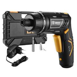 Deko электрический шуруповерт с поворотной ручкой и LED фонарем (арт. 26-2402084)