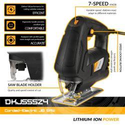 Лобзик DEKO DKJS55Z4 электрический с регулировкой скорости (арт. 26-2402121)