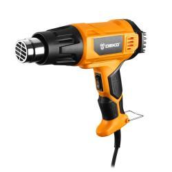 Deko термопистолет 2000W с регулировкой температуры и 4 насадками (арт. 26-2402193)